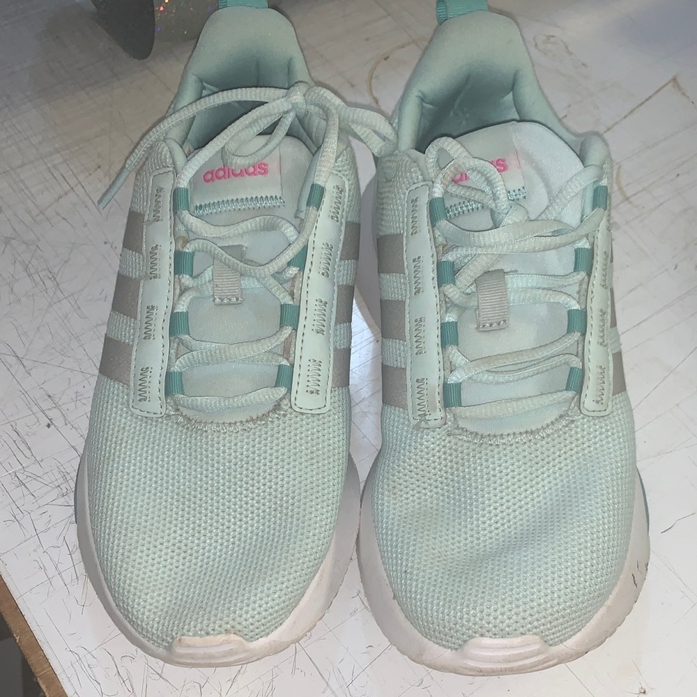 adidas Women's Athletic Shoes - Mint Green and Pink